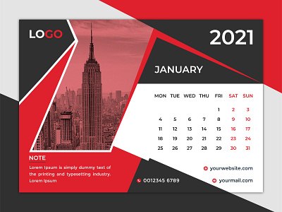 Desk calendar for 2021, clean and minimal desk calendar design 2021 2021 calendar ads banner business calendar clean corporate creative desk calendar flyer geometric layout minimal modern new office planner social media template