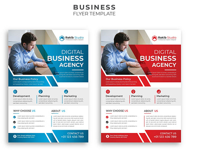 Digital Business agency flyer template ads agency banner brochure company creative design digital business agency facebook flyer marketing social template