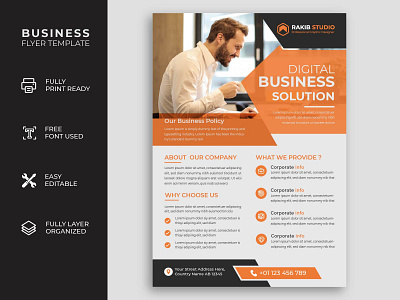 Business flyer template a4 agency agency flyer banner brochure business business flyer business template company corporate corporate flyer creative flyer marketing mockup print professional promotion template