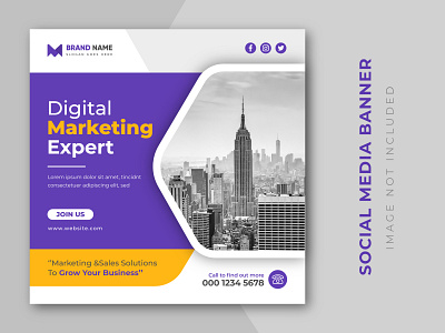 Digital marketing expert and corporate social media post design