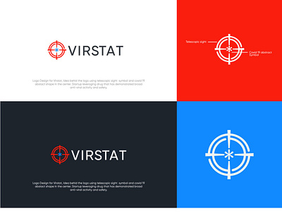 VIRSTAT branding graphic design logo minimal