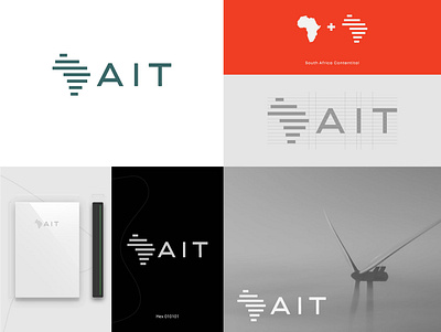 AIT Logo Design afr clean design illustration logo minimal minimalist modern simple simple clean interface ui