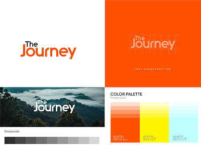 The Journey Wordmark Logo clean design illustration logo minimal minimalist modern simple simple clean interface ui