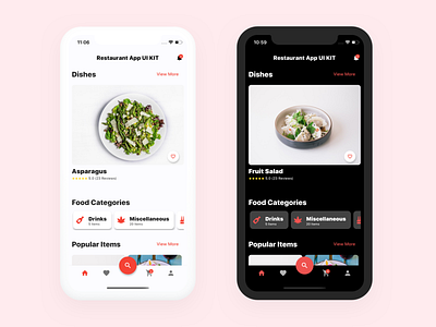 Restaurant App UI KIT app branding design graphic design ui