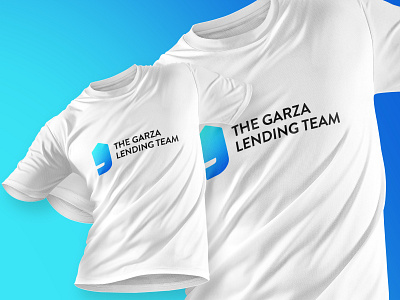 The Garza Lending Team Logo and Shirt Design agency brand identity branding gradient loans logo logomark mockup mortgage real estate agent real estate logo shirt design t shirt tshirt