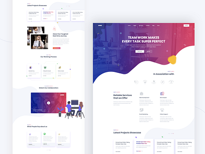 Digital Agency Homepage Exploration agency analytics android app business colorful corporate dashboard dribbble best shot gradient home home screen ios landing marketing saas simple ui ux webdesign