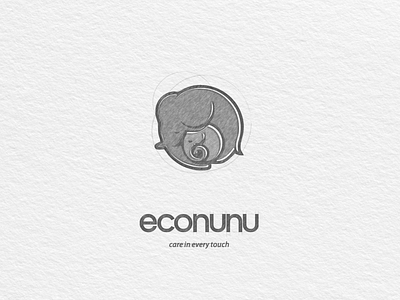 EcoNunu branding design flat icon logo minimal type typography vector website