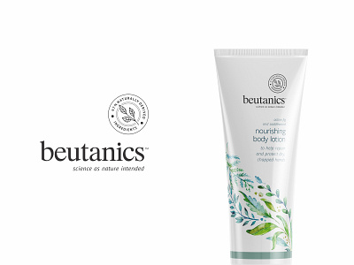 Beutanics - Packaging Design branding design floral logo natural package design packaging typography