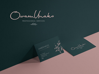 OwamUnako brand identity branding corporate identity design logo stationery typography