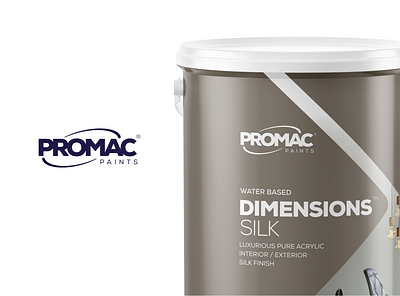 Promac Paints - Packaging Design brand identity branding corporate identity design package design paint photoshop typography