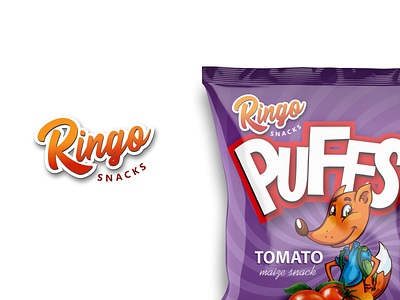 Ringo Snacks - Packaging Design brand identity branding chips corporate identity design logo package design packaging puffs typography
