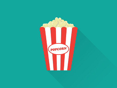 Long Shadow Popcorn Icon