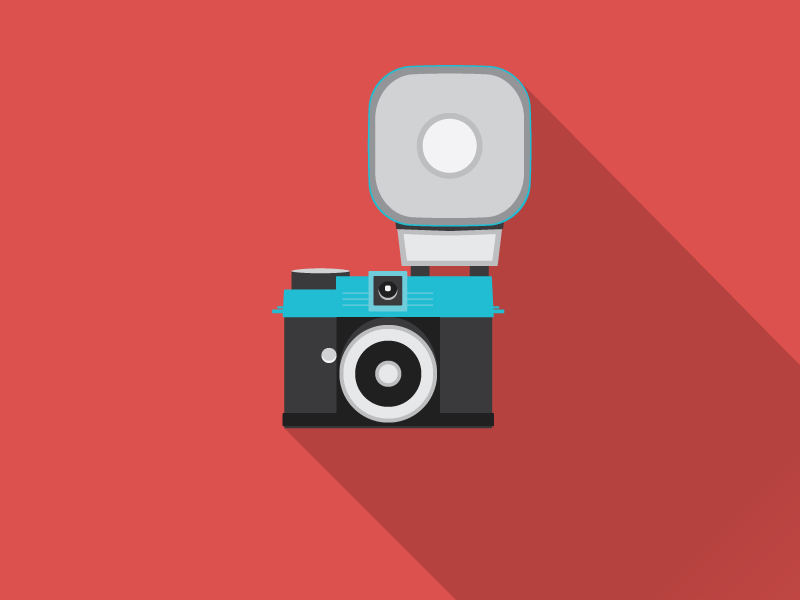 Lomo Cam cam camera flat design icon lomo long shadow photography retro vector vintage