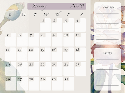 Floral Calendar