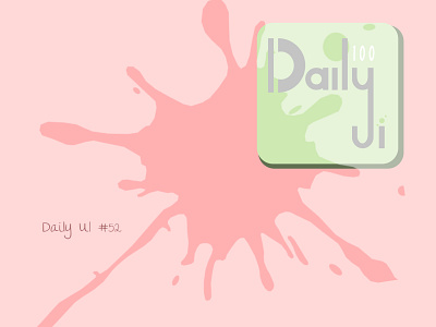 Daily UI Challenge #52 - DUI Logo app daily 100 challenge dailyui dailyui052 figma graphics logo splatters ui visual design