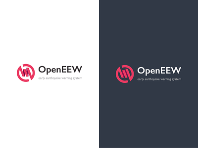 OpenEEW branding flat identity identity design logo simple