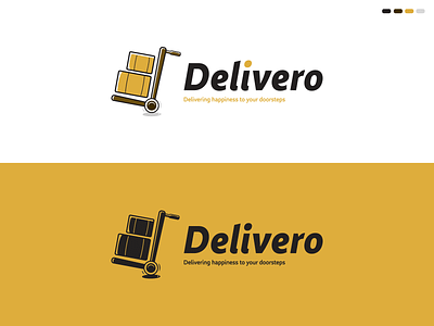 Delivero Logo brand identity brand identity design branding cartoon company delivery delivery app delivery service design designer graphic logo vector