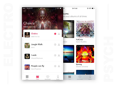 Electro Psych #02 app challenge ios ios 10 ui