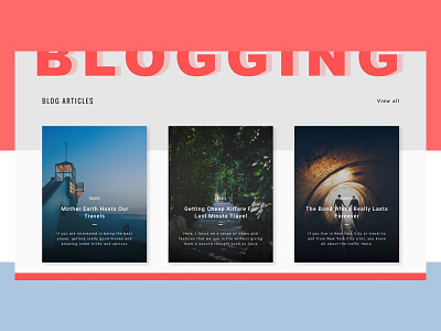 Blogging Topics UI