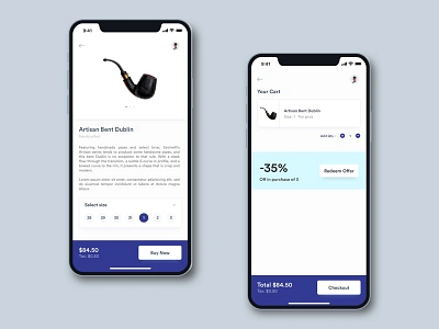 Smoking Pipes cart challenge daily e commerce iphonex pipe smoke ui