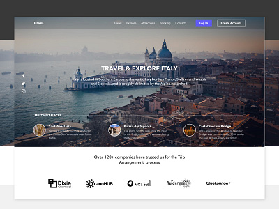 Travel challenge italy shot travel ui