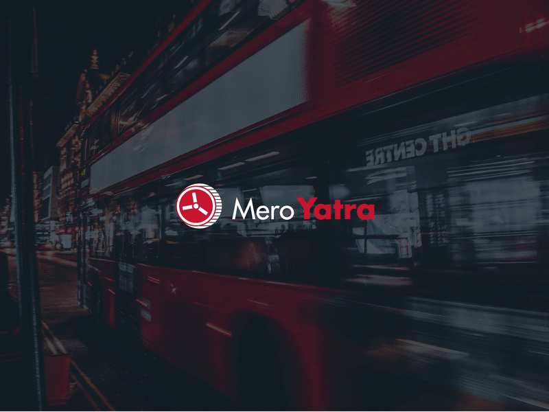 Mero Yatra Ui bus design travel typography visual design web design website