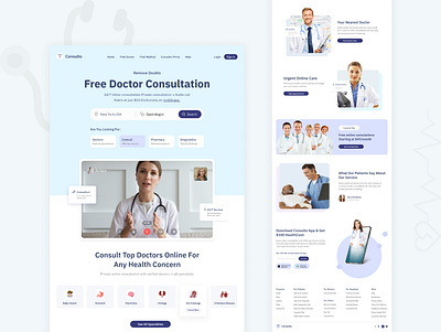 Redesign For Doctor Consultation app branding design typography ui ux
