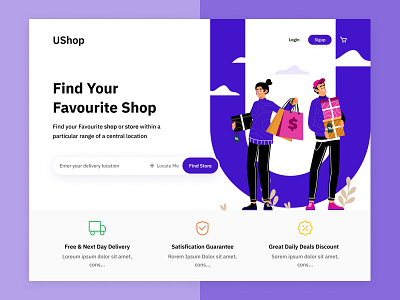 Online Shopping Landing Page