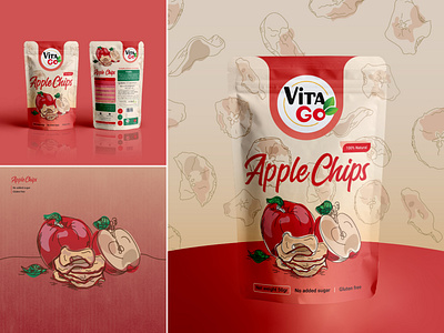 Fruit Chips Packaging Design Project driedfruits fruitchips graficdesign graphic design illustration packagingdesign