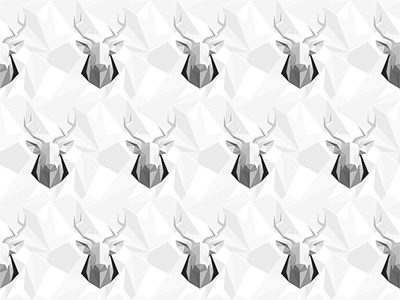 Deer Pattern deer pattern polygonal