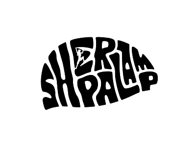 Sherpa Lamp cliff climber climber climbing helmet lamp lettering logo logotype rock climbing sherpa sign typography