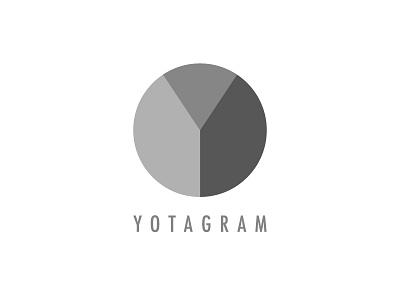 Yotagaram circle diagram identity logo logotype sign y