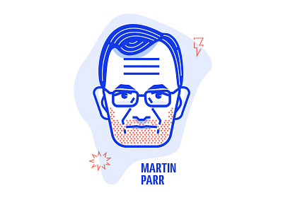 Martin Parr Avatar Dribbble avatar illustration martin parr portrait