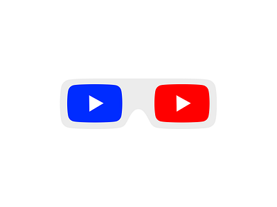 YouTube in 3D 3d 3d glasses glasses logo youtube