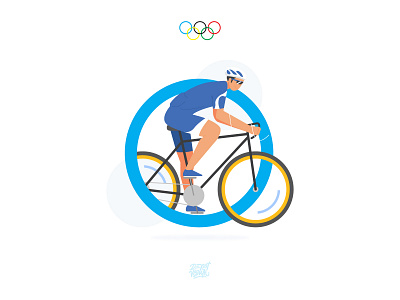 Cycling Race Olympics Sport character cycling illustration olympic people race sport tokyo