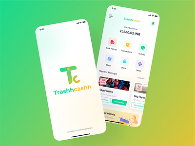 Trashhcashh (Trash Picking App) circular economy climate change design recycling recycling economy trash trash picking service