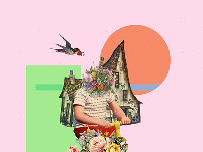KidRide aesthetic aesthetics album cover collage collage art design design t shirt digital collage illustration