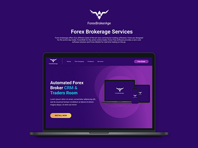 Forex Brokerage - Landing Page