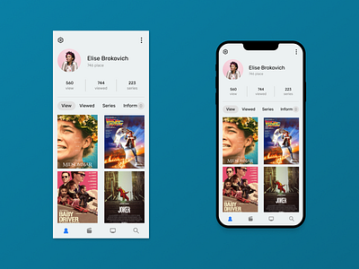 User Profile | #Daily UI 006 app cinema dailyui design films interface movie note ui ux