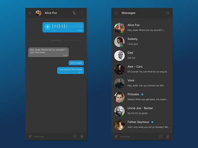 Daily UI #013 | Direct Messaging 013 app chat dailyui design interface message ui ux