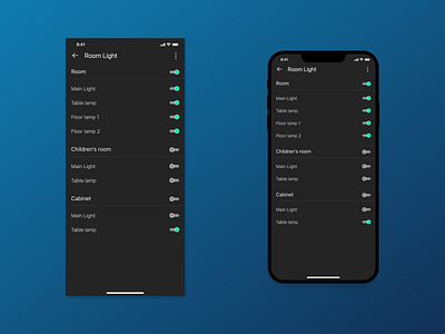 Daily UI #015 app dailyui design home interface light lightcontrol smarthome switch switcher ui ux