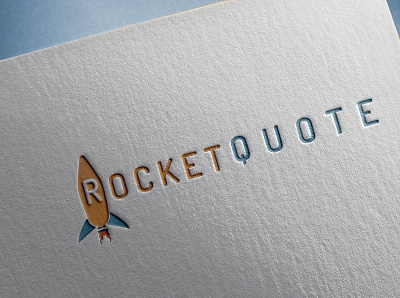 rocket quote logo 2 abstract branding design graphic design illustration logo