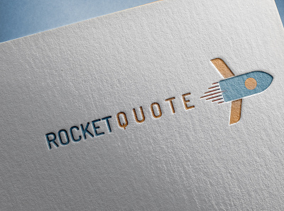 rocket quote logo 3 abstract branding design graphic design illustration logo