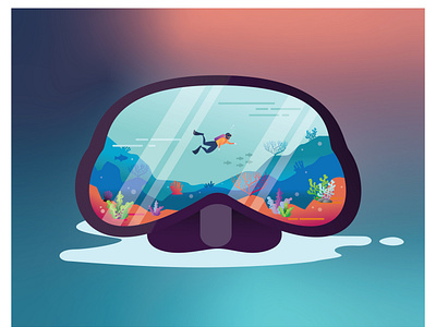 Diver Illustration