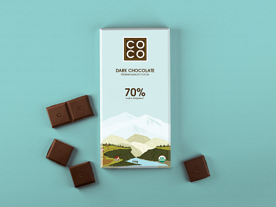 Chocolate Bar Packaging (COCO - Dark Chocolate)