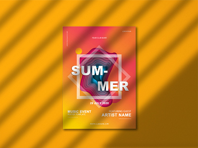 Summer Event Poster digital marketing digital poster graphic design illustration layoutdesign marketing design photoshop poster design summer event vectorart