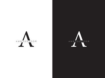 Ambasador LOGO branding design logo typography