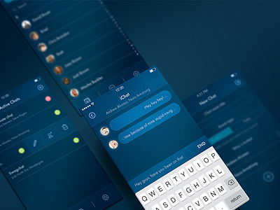 Privado Private Chat App chat ios ios 7 iphone mobile screen ui ux