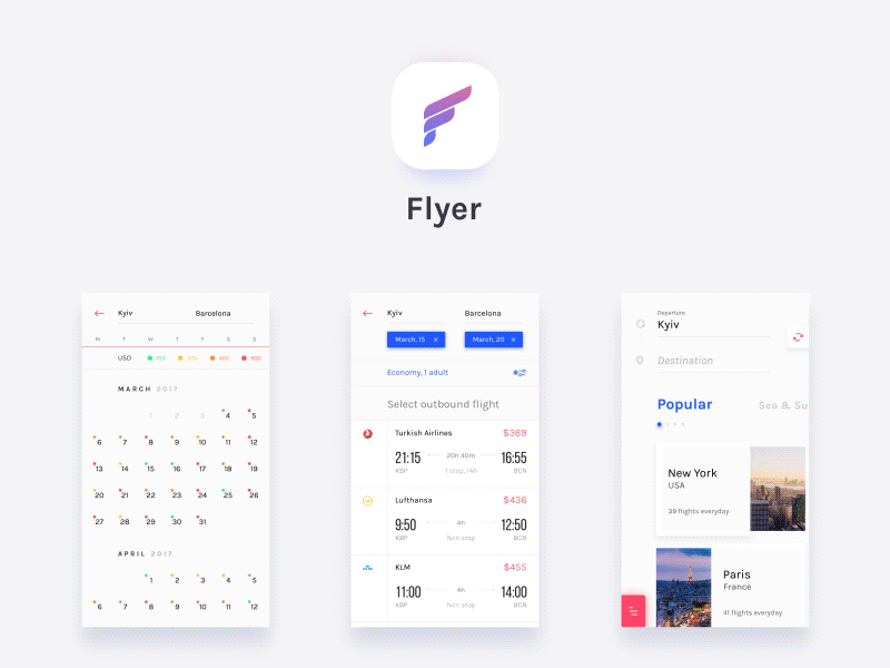 Flyer Flight Booking Case Study app apple pay clean flight booking flight search flights ios mobile payment select seat travel ux ui