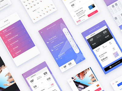 Flight Booking: Some Static Pixels app clean flight booking flight search flights interaction ios light mobile select seat travel ux ui